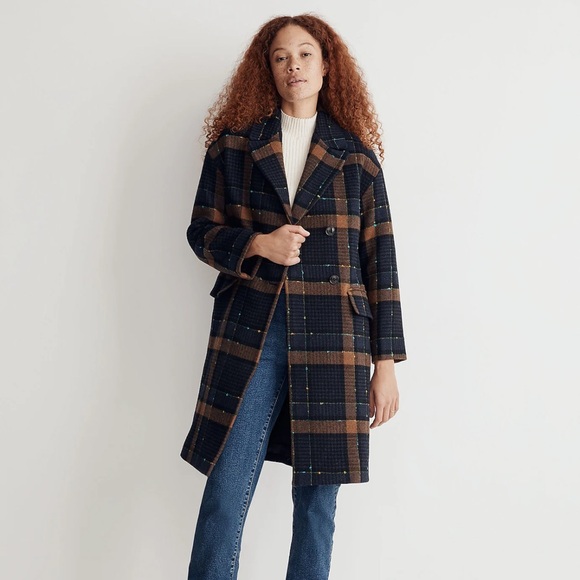 NWT Madewell Elmcourt Coat in Insuluxe Fabric - Size Large - Picture 2 of 9